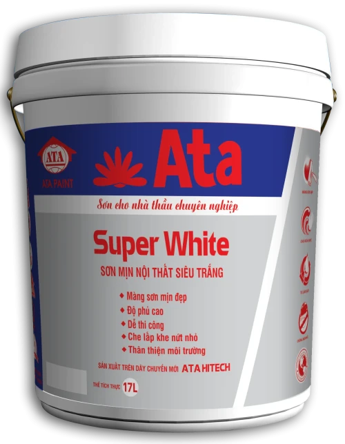 Sơn mịn nội thất siêu trắng Super White