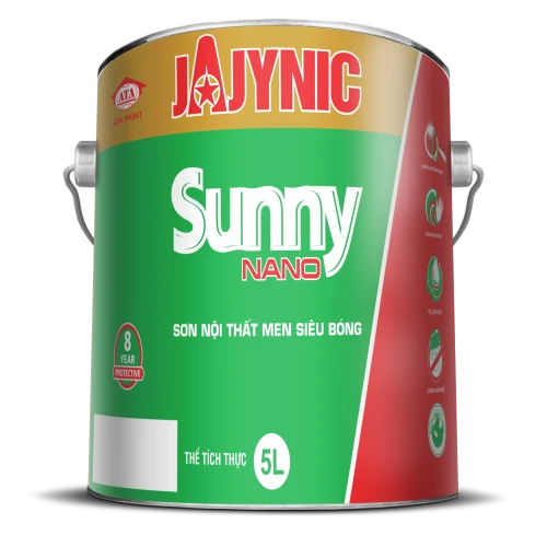 Sơn nội thất đặc biệt men bóng như lụa Sunny Nano